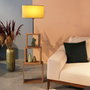 Opviq Lámpara de Pie AYD - 2904 Beige y Madera